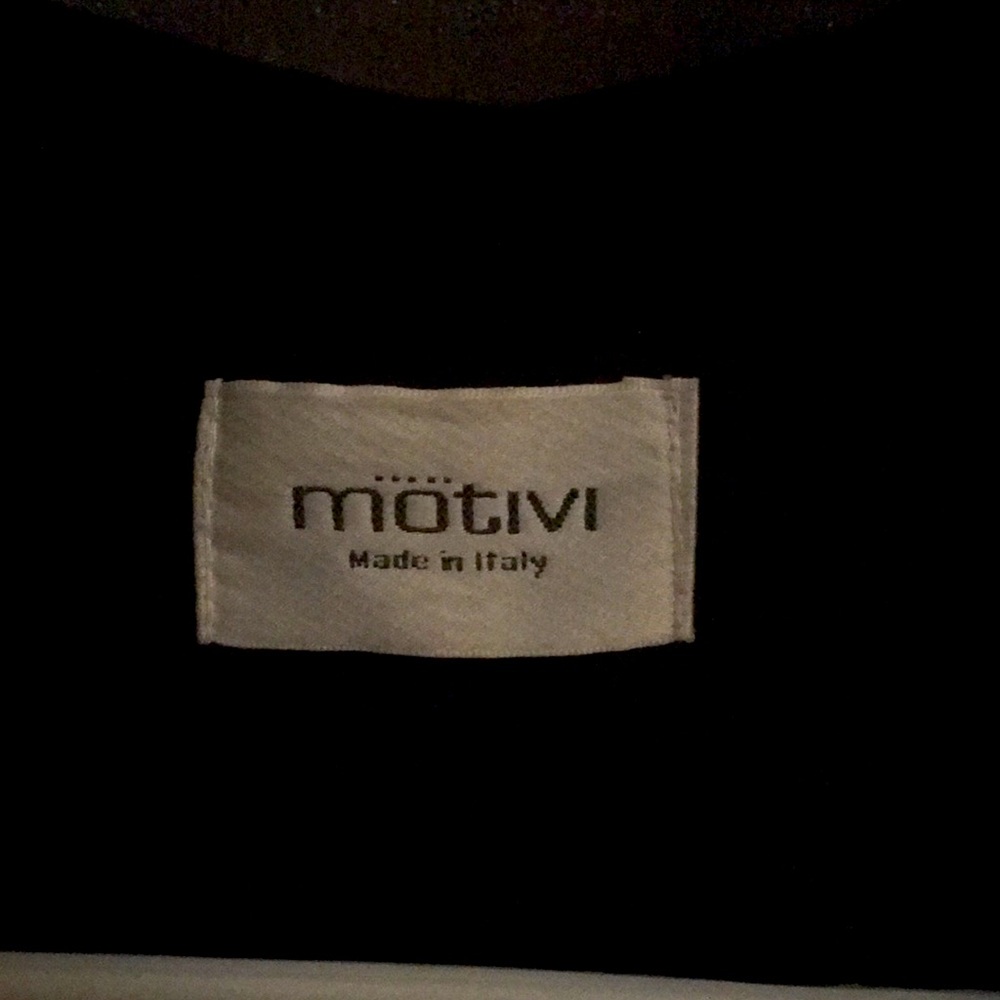 MOTIVI made in Italy Black wool coat .